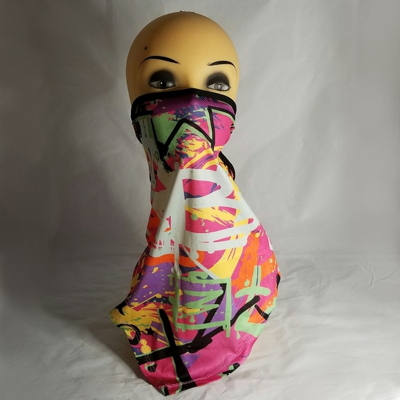 Abstract Print Neck Gaiter/Face Mask - Picture 4 of 10